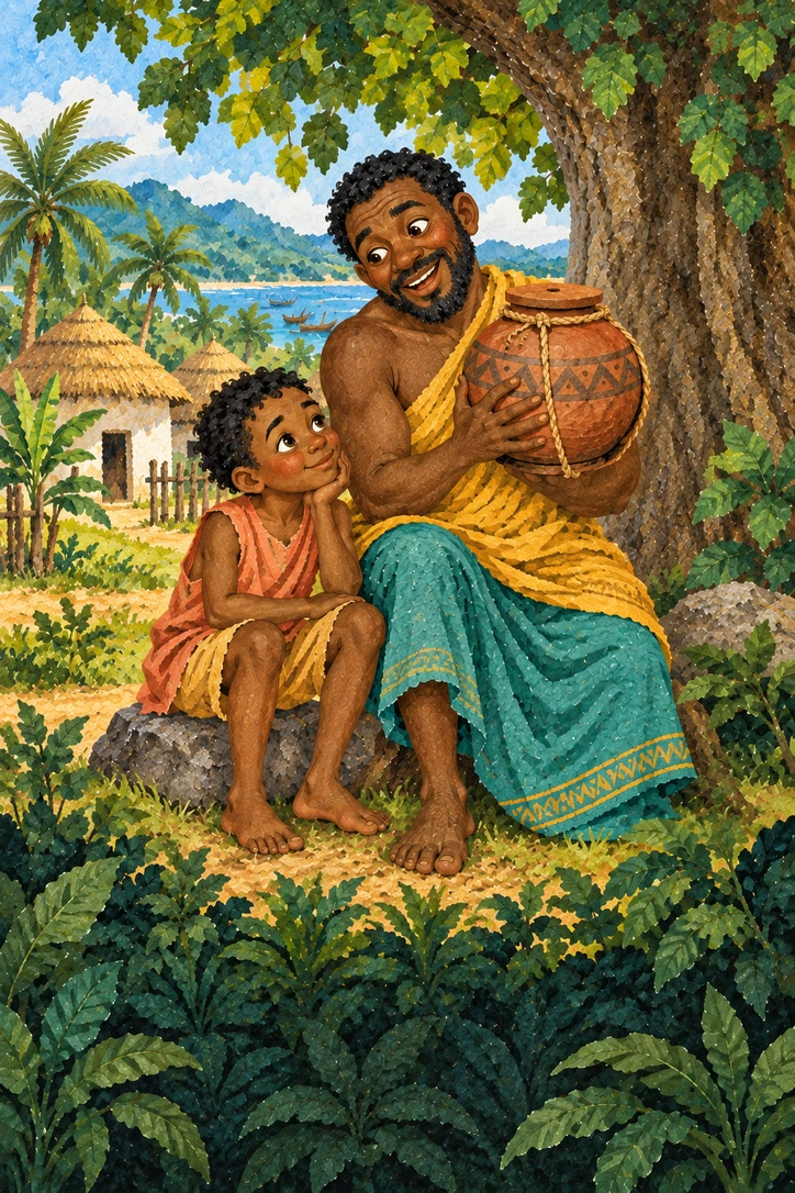 Cover of Anansi and the Pot of Wisdom