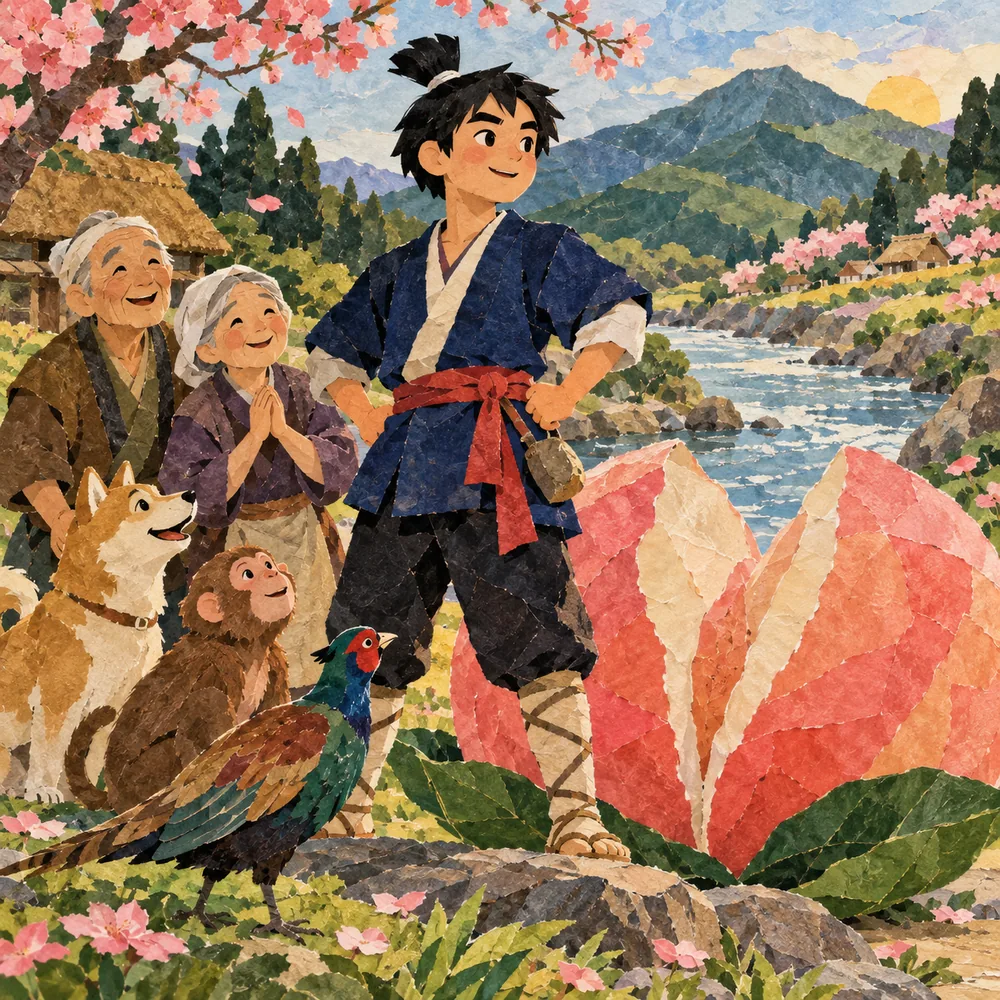 Cover of Momotaro, the Peach Boy