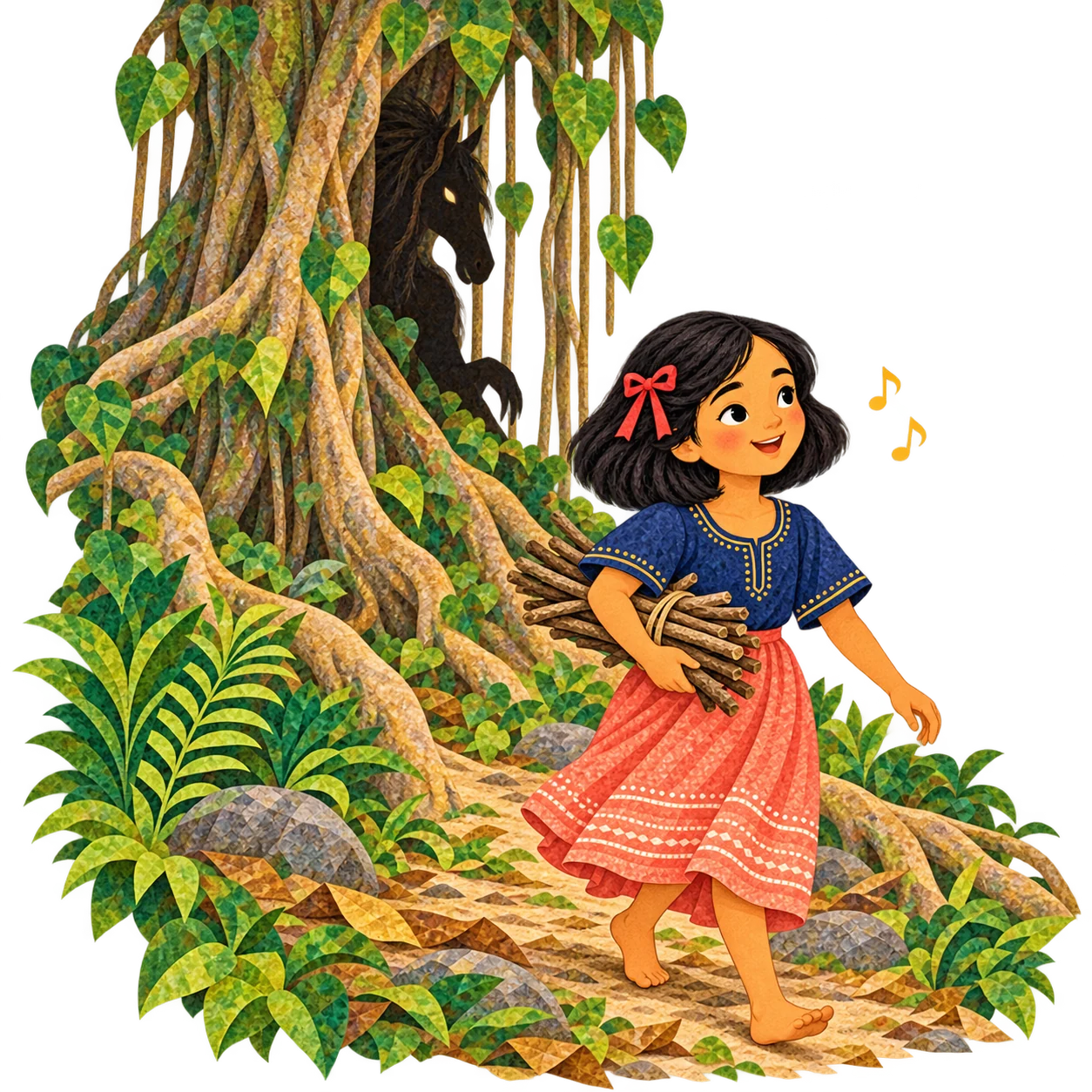 Juanita walks home singing and forgets to greet the balete tree