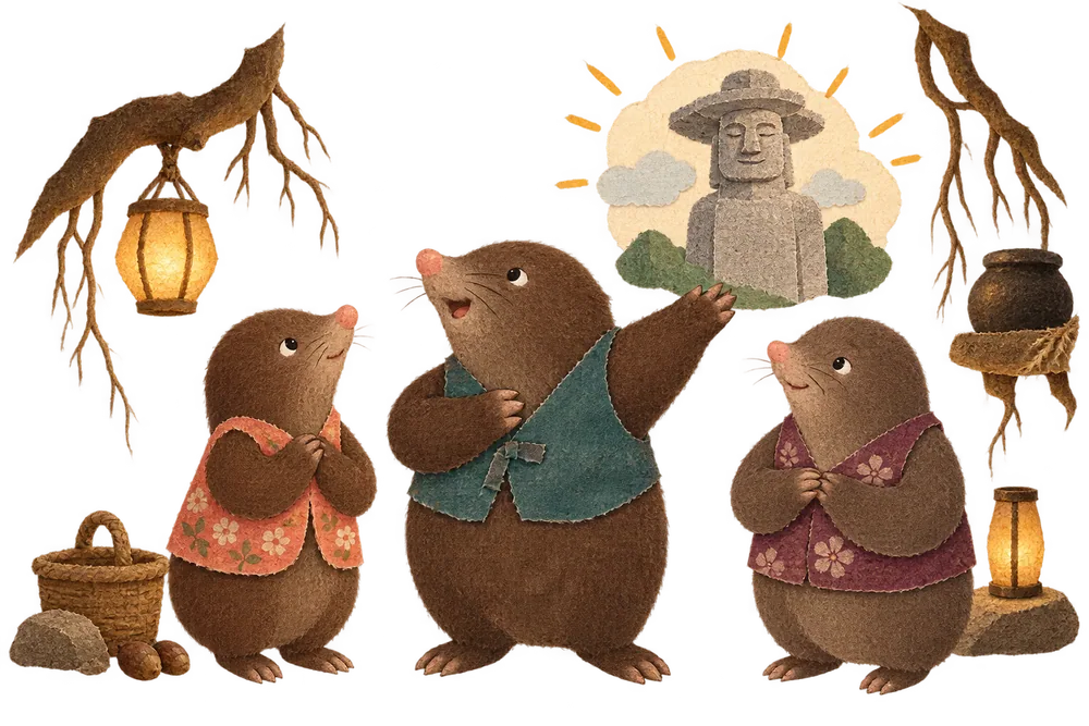 Proud Father Mole sets out to find the greatest bridegroom for his grown daughter
