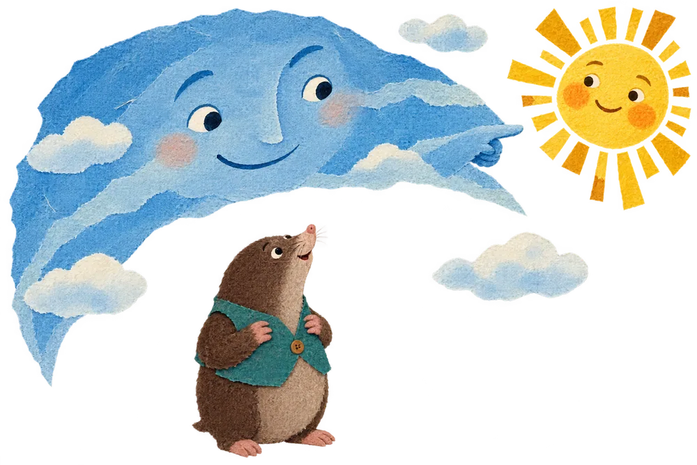 The Sky tells Father Mole that the Sun is greater