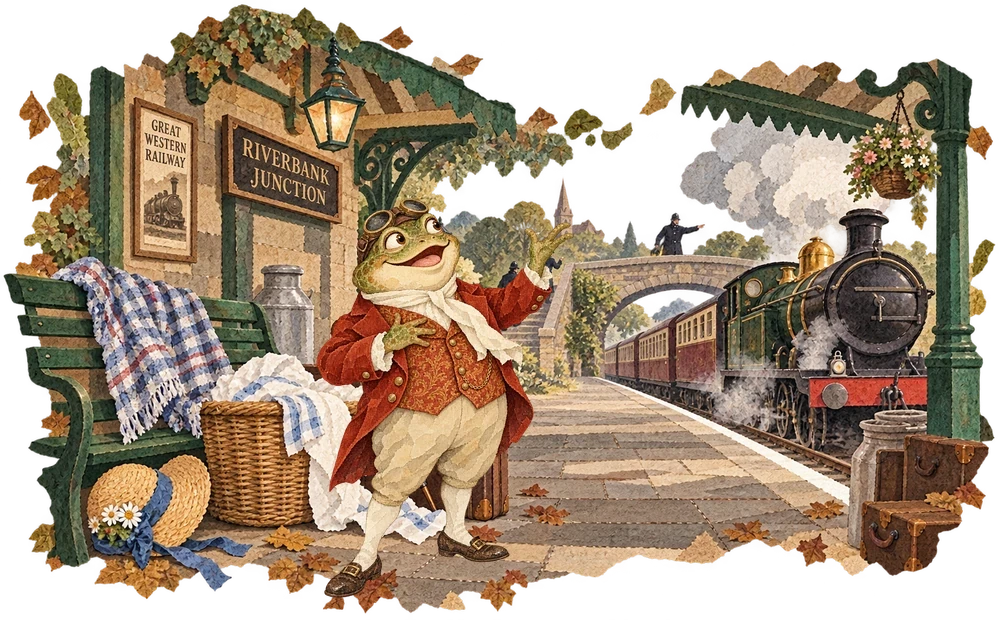 The jailer’s daughter helps Toad disguise himself and escape