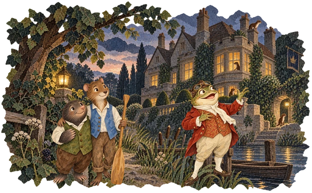 The friends learn how the Wild Wood animals seized Toad Hall